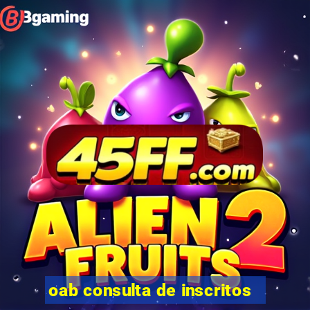 oab consulta de inscritos
